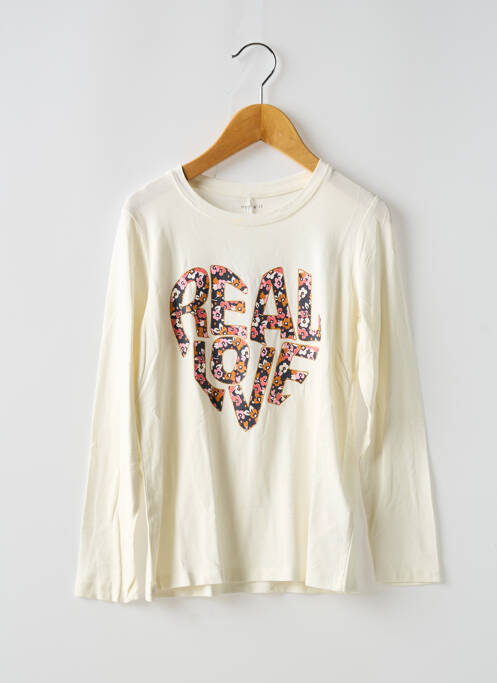 T-shirt beige NAME IT pour fille