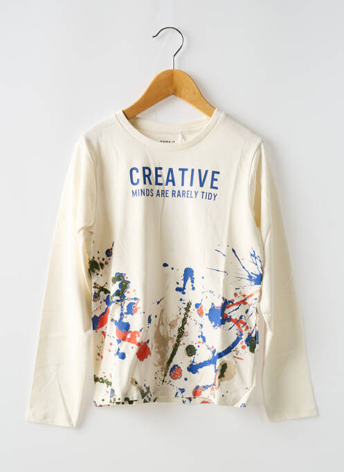 T-shirt beige NAME IT pour garçon