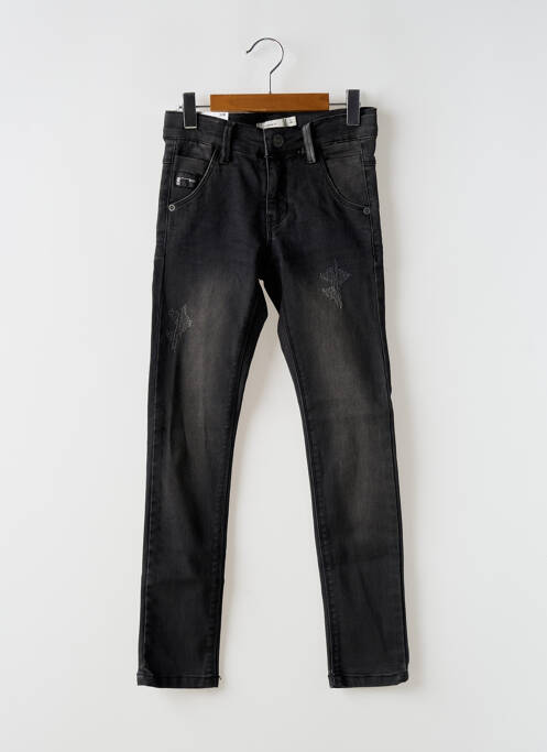 Jeans coupe slim effet usé délavé taille ajustable gris NAME IT fille