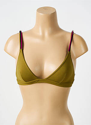 Haut de maillot de bain stretch haut triangles vert BIKINI BAR femme