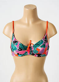 Haut de maillot de bain stretch haut soutien-gorge emboitant orange BIKINI BAR femme