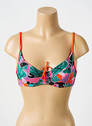 Haut de maillot de bain stretch haut soutien-gorge emboitant orange BIKINI BAR femme