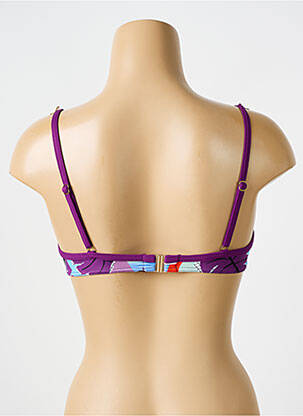 Haut de maillot de bain stretch haut soutien-gorge emboitant violet BIKINI BAR femme