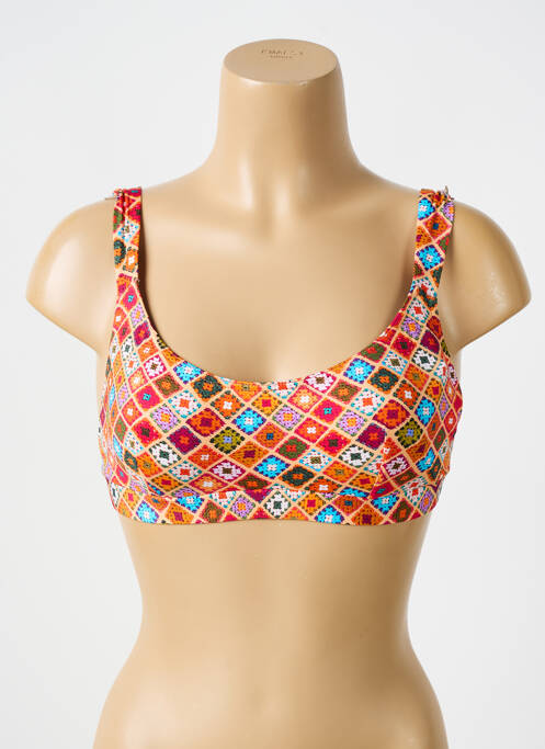 Haut de maillot de bain orange BIKINI BAR pour femme