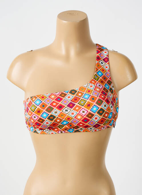 Haut de maillot de bain orange BIKINI BAR pour femme