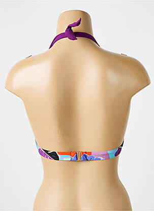 Haut de maillot de bain stretch haut soutien-gorge push-up violet BIKINI BAR femme