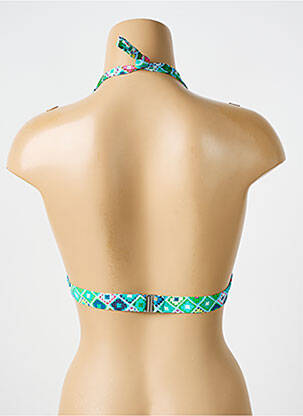 Haut de maillot de bain stretch haut soutien-gorge push-up bleu BIKINI BAR femme