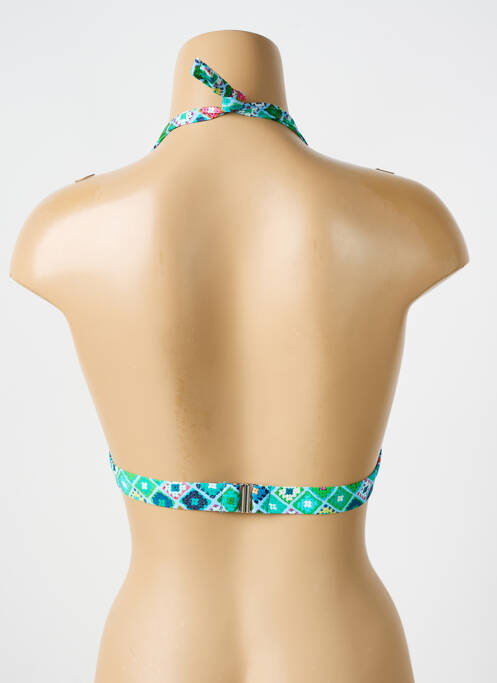 Haut de maillot de bain stretch haut soutien-gorge push-up bleu BIKINI BAR femme