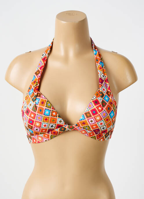 Haut de maillot de bain orange BIKINI BAR pour femme