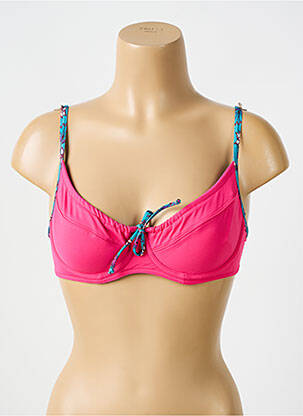 Haut de maillot de bain stretch haut soutien-gorge balconnet rose BIKINI BAR femme