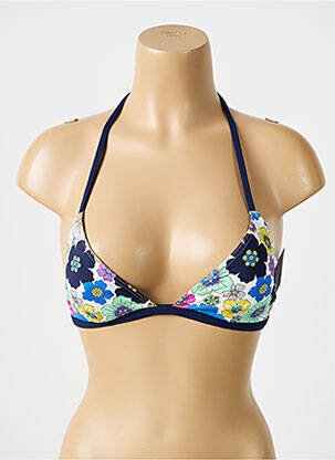 Haut de maillot de bain stretch haut triangles bleu BIKINI BAR femme