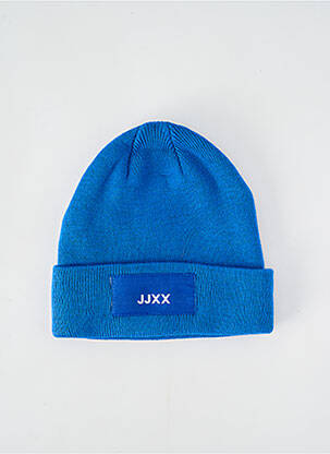 Bonnet maille tricot bleu JJXX unisexe