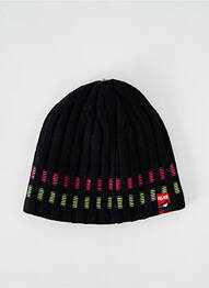 Bonnet maille tricot noir IGALYKOS femme