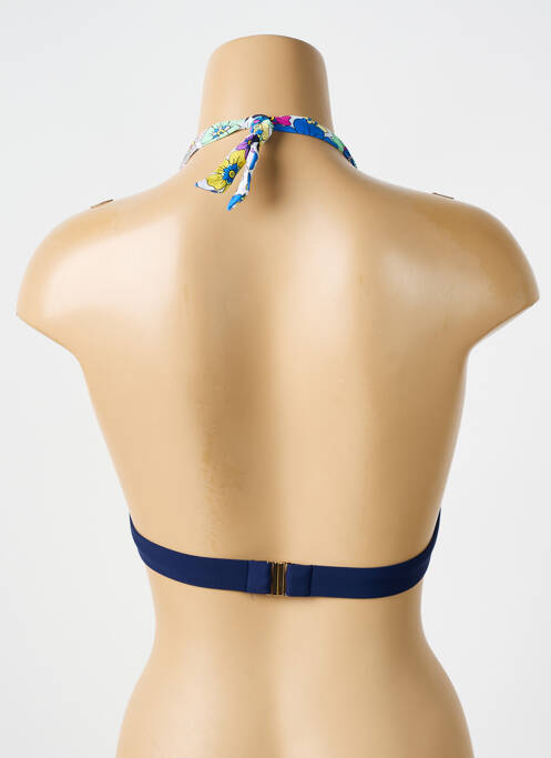 Haut de maillot de bain stretch haut soutien-gorge push-up bleu BIKINI BAR femme