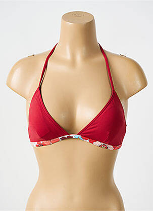 Haut de maillot de bain stretch haut soutien-gorge avec mousse de rembourrage amovible orange BIKINI BAR femme
