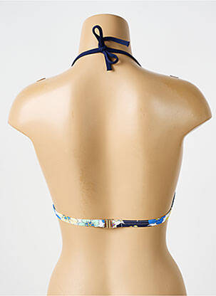 Haut de maillot de bain stretch haut soutien-gorge avec mousse de rembourrage amovible bleu BIKINI BAR femme
