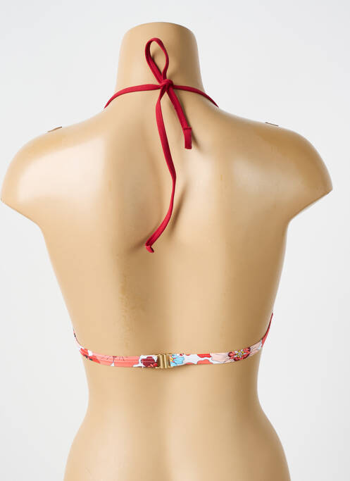 Haut de maillot de bain stretch haut soutien-gorge avec mousse de rembourrage amovible orange BIKINI BAR femme