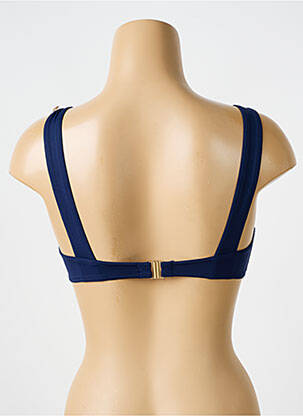 Haut de maillot de bain stretch haut soutien-gorge emboitant bleu BIKINI BAR femme