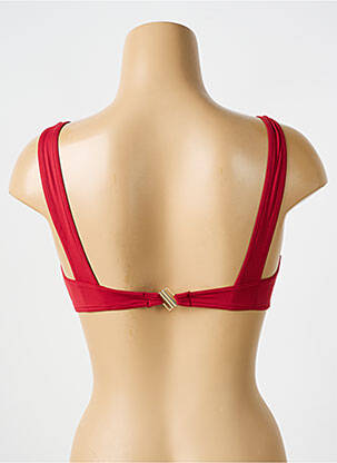 Haut de maillot de bain stretch haut soutien-gorge emboitant rouge BIKINI BAR femme