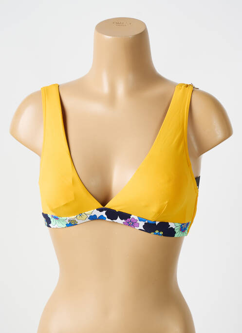 Haut de maillot de bain jaune BIKINI BAR pour femme