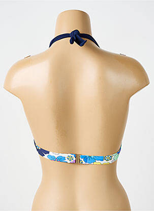 Haut de maillot de bain stretch haut soutien-gorge push-up bleu BIKINI BAR femme