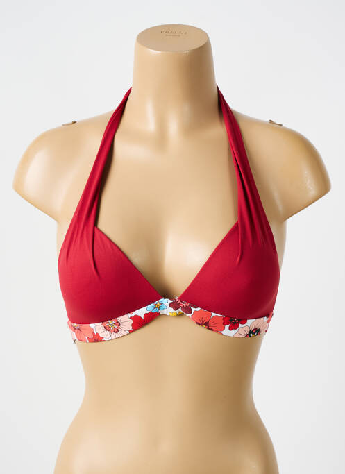 Haut de maillot de bain stretch haut soutien-gorge push-up orange BIKINI BAR femme