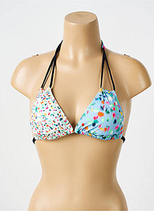 Haut de maillot de bain stretch haut triangles bleu BIKINI BAR femme