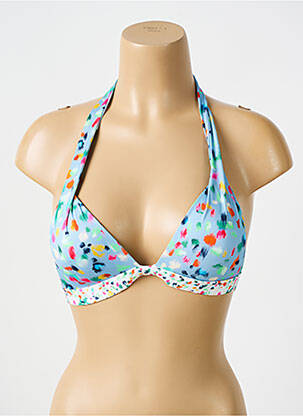 Haut de maillot de bain stretch haut soutien-gorge push-up bleu BIKINI BAR femme