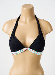 Haut de maillot de bain stretch haut soutien-gorge push-up noir BIKINI BAR femme