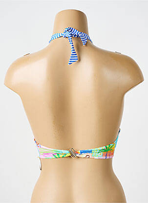 Haut de maillot de bain stretch haut soutien-gorge moulé bleu BIKINI BAR femme