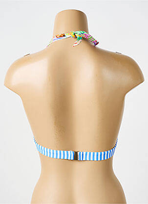 Haut de maillot de bain stretch haut soutien-gorge push-up bleu BIKINI BAR femme