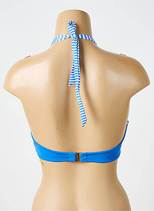 Haut de maillot de bain stretch haut bandeau bleu BIKINI BAR femme