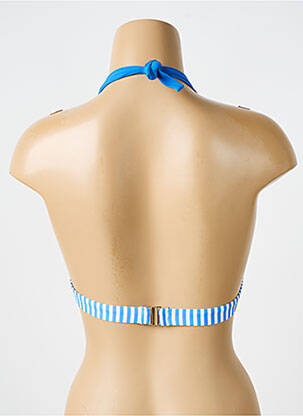 Haut de maillot de bain stretch haut soutien-gorge push-up bleu BIKINI BAR femme