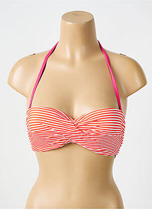 Haut de maillot de bain stretch haut bandeau orange BIKINI BAR femme