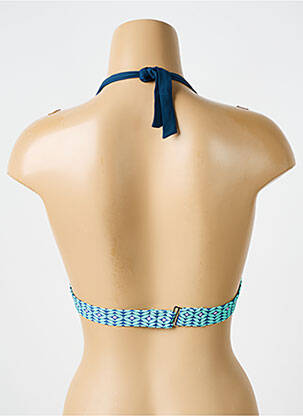 Haut de maillot de bain stretch haut soutien-gorge push-up bleu BIKINI BAR femme