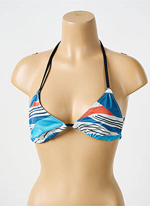 Haut de maillot de bain stretch haut triangles bleu BIKINI BAR femme