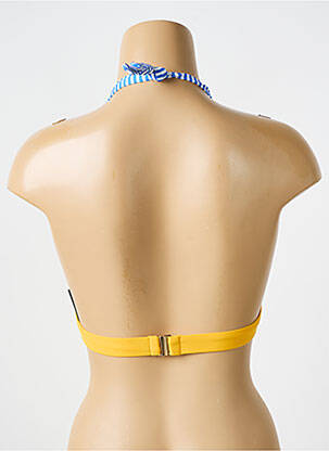Haut de maillot de bain stretch haut soutien-gorge push-up bleu BIKINI BAR femme