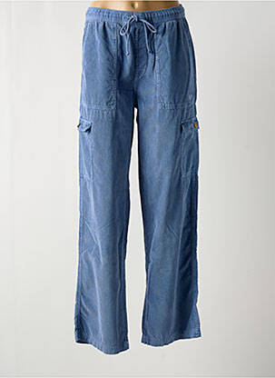 Pantalon cargo taille élastique bleu ROXY femme