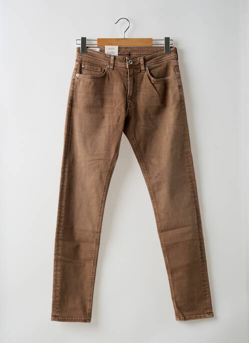 Jeans coupe slim marron PEPE JEANS pour homme