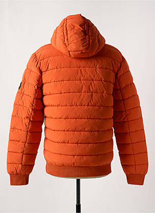 Doudoune poches a capuche orange PEPE JEANS homme