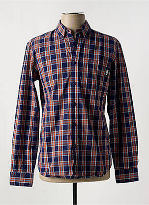 Chemise manches longues imprimé écossais bleu PEPE JEANS homme