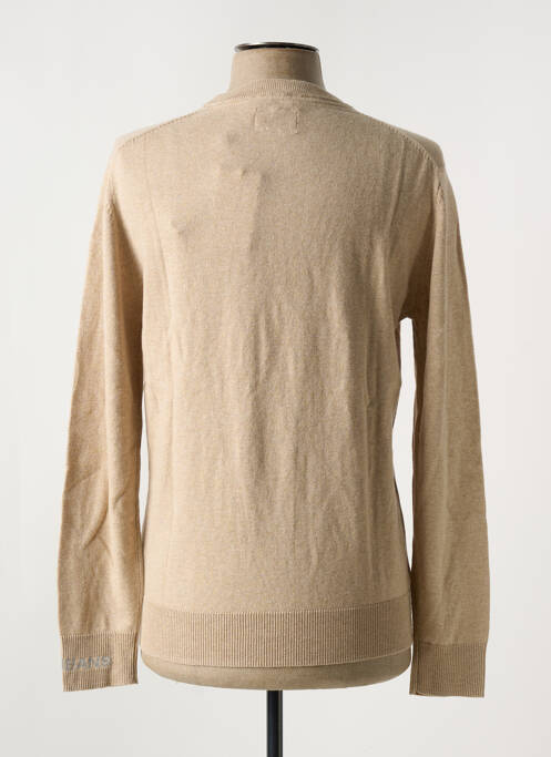 Pull stretch manches longues beige PEPE JEANS homme