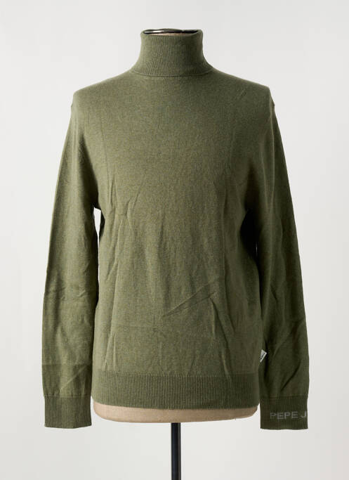 Pull col roulé vert PEPE JEANS pour homme