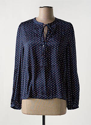 Blouse col rond manches longues bleu PEPE JEANS femme