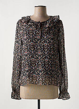 Blouse légère et transparente manches longues noir PEPE JEANS femme