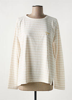 Pull col rond manches longues beige ASTORE femme