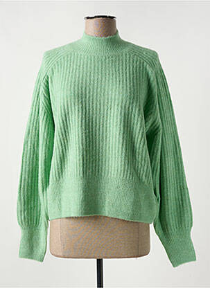 Pull coupe cintrée manches longues vert PEPE JEANS femme