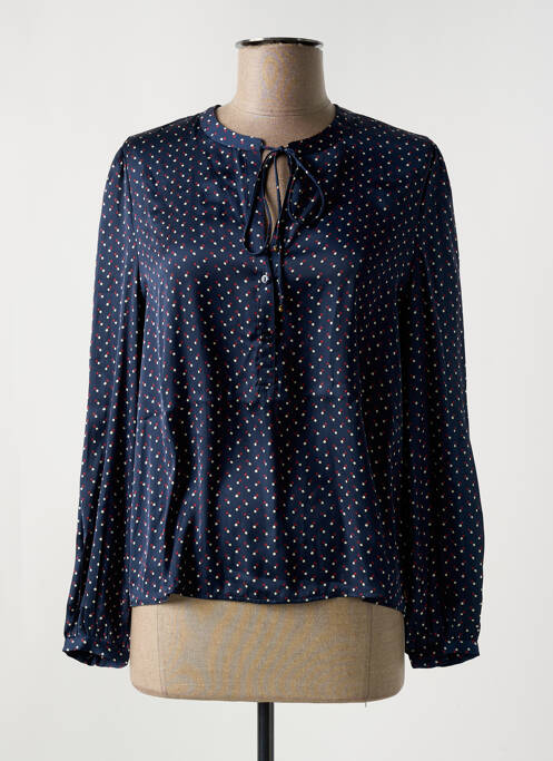 Blouse col rond manches longues bleu PEPE JEANS femme