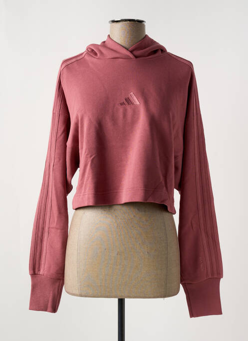 Sweat-shirt à capuche violet ADIDAS pour femme