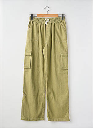 Pantalon cargo poches taille élastique vert ROXY GIRL fille